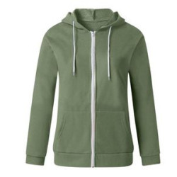 Women'S Color Block Zip Up Hoodie Sweatshirt/Long Sleeve