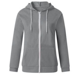 Women'S Color Block Zip Up Hoodie Sweatshirt/Long Sleeve