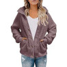 Womens Winter Long Sleeve Sherpa Jacket Coat