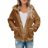 Womens Winter Long Sleeve Sherpa Jacket Coat