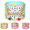 Plastic Colorful soft earthenware pendant bracelet