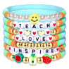 Plastic Colorful soft earthenware pendant bracelet