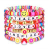 Plastic Colorful soft earthenware pendant bracelet