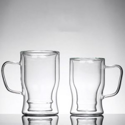 13.5 Oz Clear Double Wall Insulated Beer Cup
