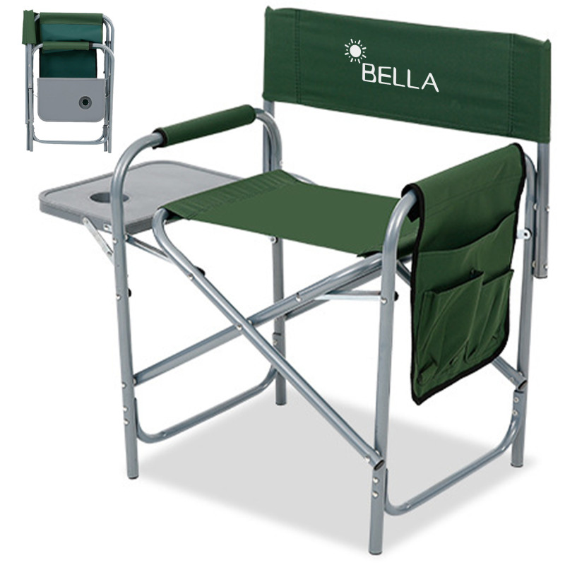 Steel folding camping chair beach high armchairs