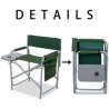 Steel folding camping chair beach high armchairs