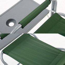 Steel folding camping chair beach high armchairs