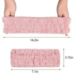 Wide-brimmed girls' makeup face wash mask headband