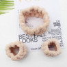 Wide-brimmed girls' makeup face wash mask headband