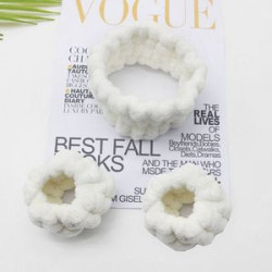 Wide-brimmed girls' makeup face wash mask headband
