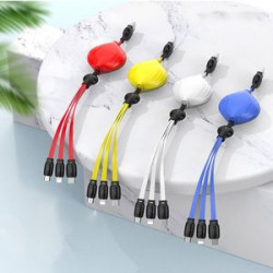 3 In 1 Retractable USB Data Charging Cable