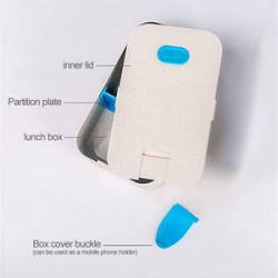 Eco friendly Portable Lunch Box With Phone Holder