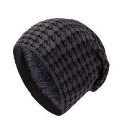 Mens Plus Fleece Ear Protection Hat