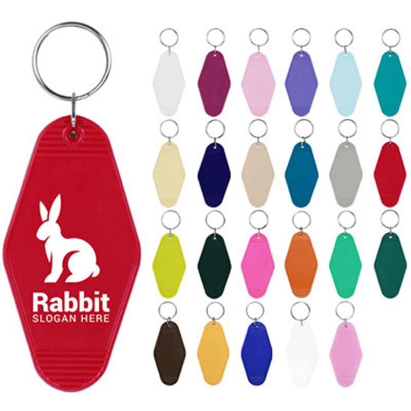 Vintage Style Motel Keychain Key Tag