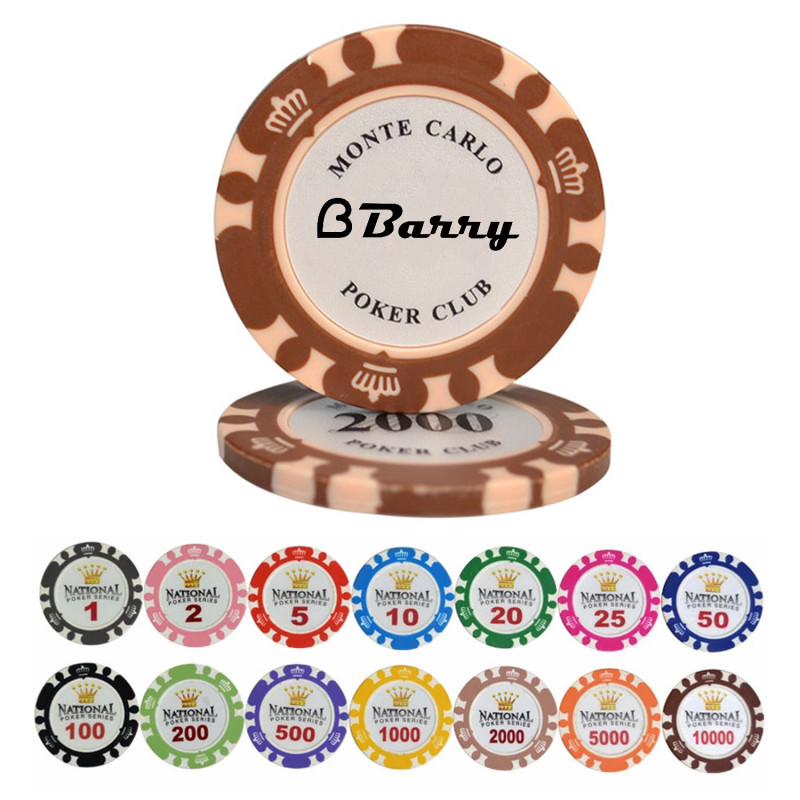 Round Plastic Poker Chips