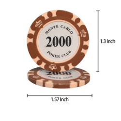Round Plastic Poker Chips