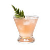 Brisbane Stemless Martini Glass- Deep Etch 8oz
