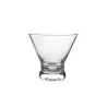 Brisbane Stemless Martini Glass- Deep Etch 8oz