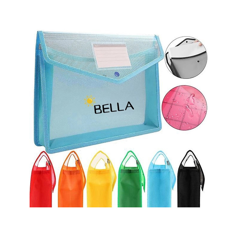 A4 Size Document Storage Bag With Snap Button