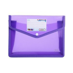 A4 Size Document Storage Bag With Snap Button