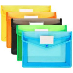 A4 Size Document Storage Bag With Snap Button