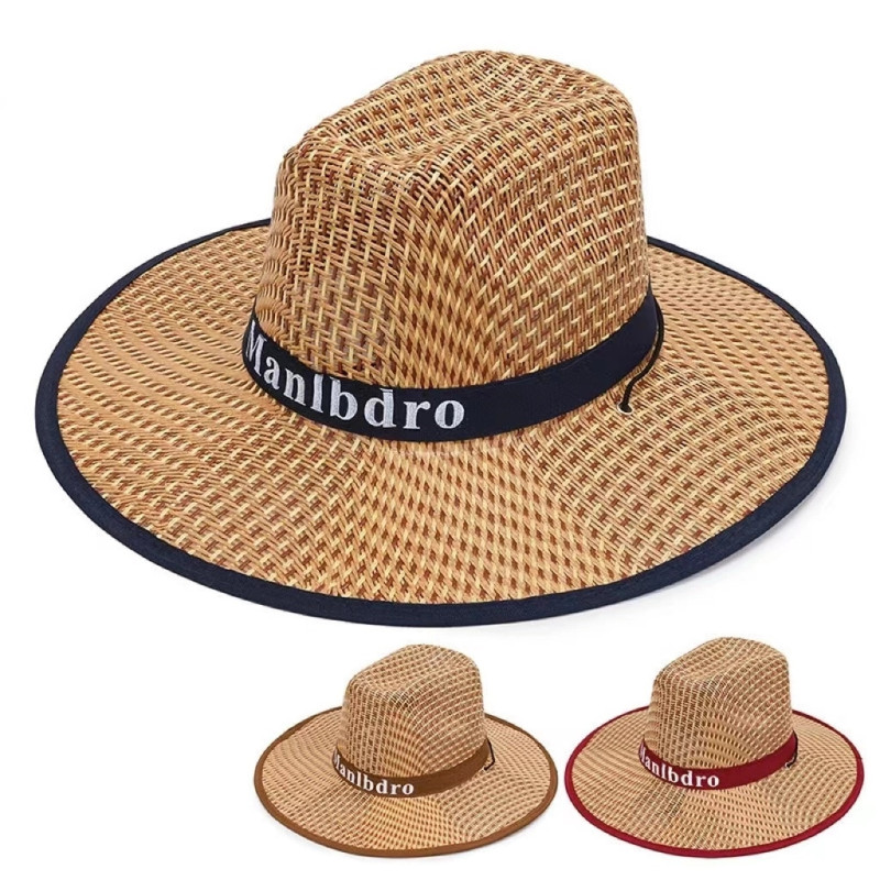 Straw Hat With Custom Patch