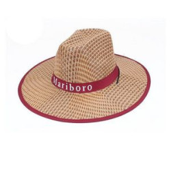 Straw Hat With Custom Patch