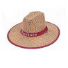 Straw Hat With Custom Patch