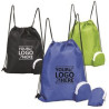 Folding Drawstring Backpack with Pouch