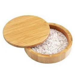 Wood Bamboo salt cup sugar box