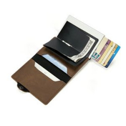 Minimalist Slim Wallet for Men with Money Clip
