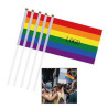 Hand Held Rainbow Flags