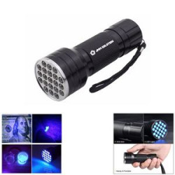 21 LEDs Mini UV Black Light Flashlight