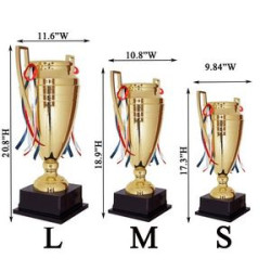 Gold Cast Metal Trophy Cup