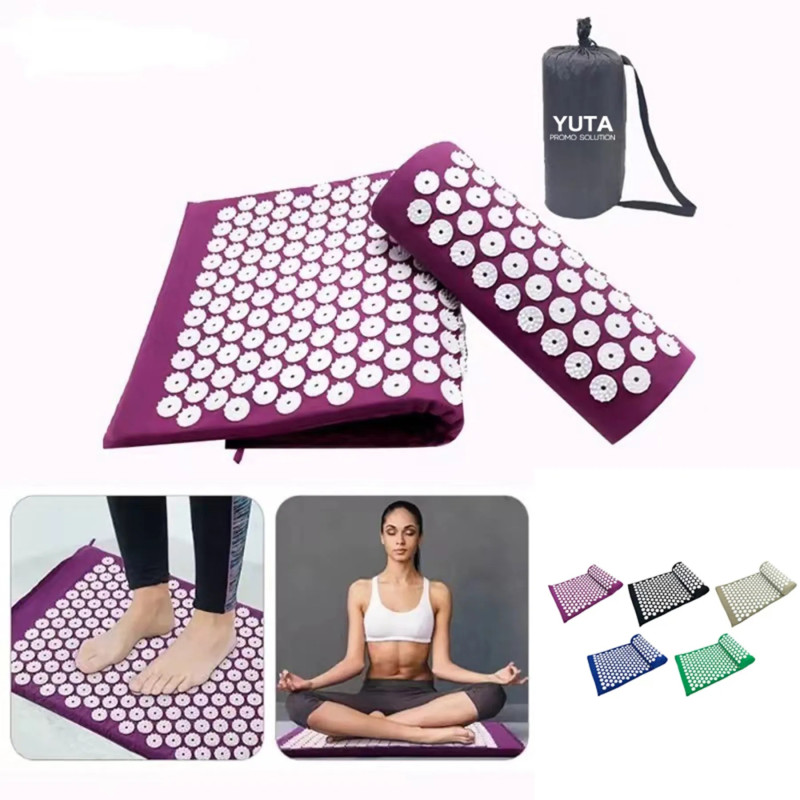 Acupressure Mat And Pillow Set For Lower Back Pain Relief