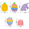 Mini Pop Bubble Sensory Fidget Toys Anxiety Keychain