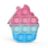 Mini Pop Bubble Sensory Fidget Toys Anxiety Keychain