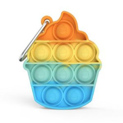 Mini Pop Bubble Sensory Fidget Toys Anxiety Keychain