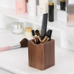 Round Wooden Pen Holder
