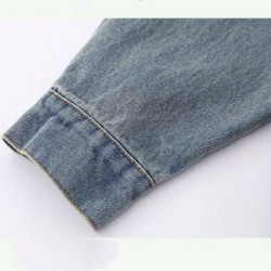 Trendy Vintage Casual Denim Comfortable shacket Jacket