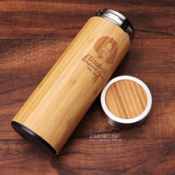 Bamboo water cup stationery notebook set