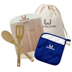 Kitchen Utensil Set with Cloth Bag