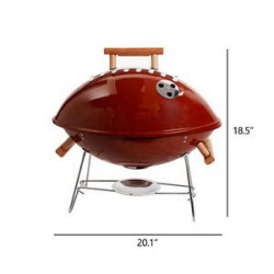 Football BBQ Steel Grill