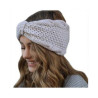 Womens Knit Wide Twist Bow Hair Bands Headband