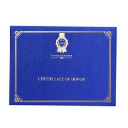 PU Diploma Cover with Moire Background