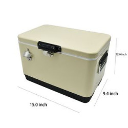 Car mounted outdoor retro iron cooler insulated case