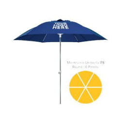 Custom Printed Round Patio Umbrella 7.5' - Montecarlo