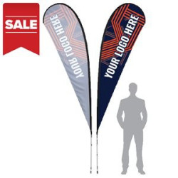 7' 11' 13' Printed Teardrop Flag