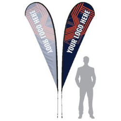7' 11' 13' Printed Teardrop Flag