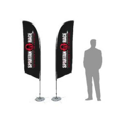 8' Blade Flag w/ Double Sided Printing